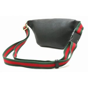 Gucci Bag Black Small Belt Print Leather